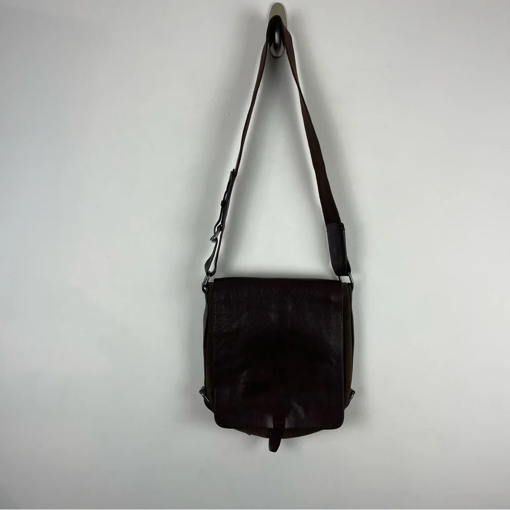 Vintage Hugo Boss Messenger Bag Genuine Leather RARE